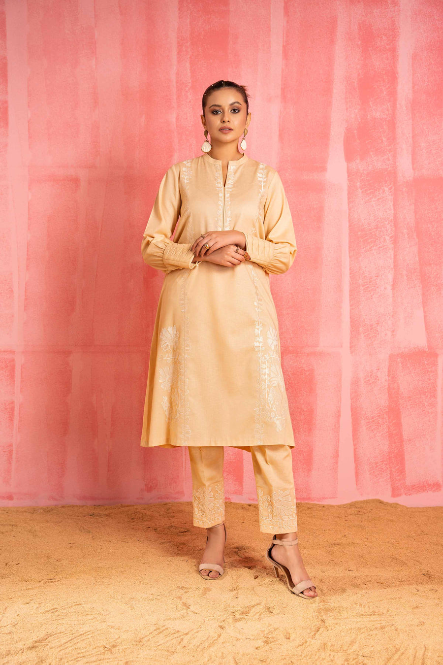 Nishat With You Unstitched Embroidered Karandi 2Pc Suit - 42303243