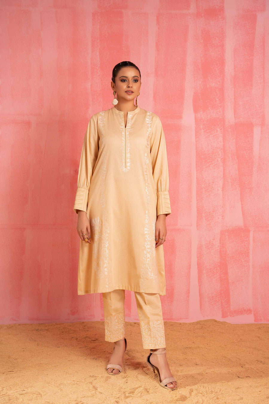 Nishat With You Unstitched Embroidered Karandi 2Pc Suit - 42303243