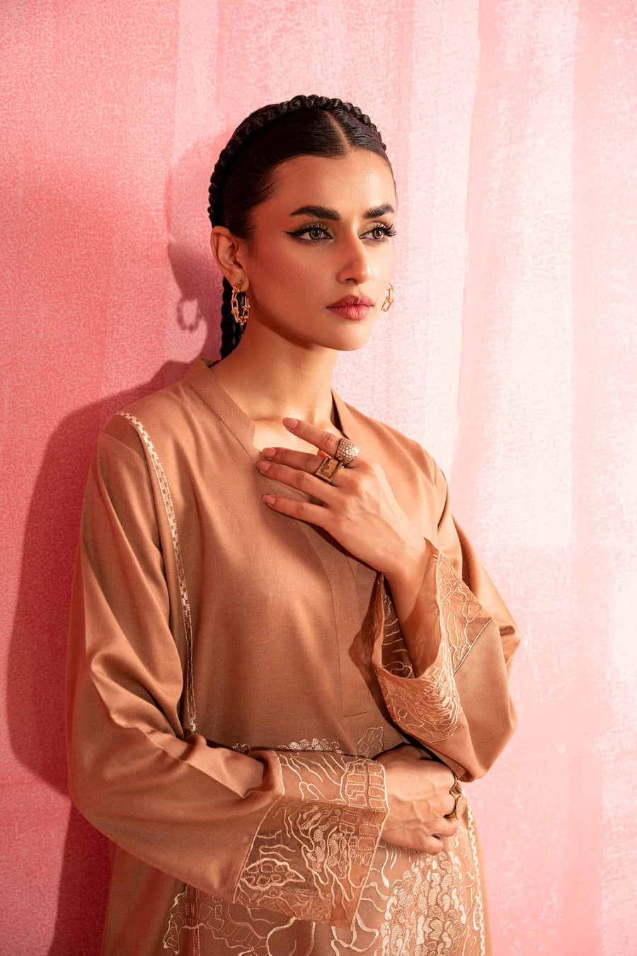 Nishat With You Unstitched Embroidered Karandi 2Pc Suit - 42303244