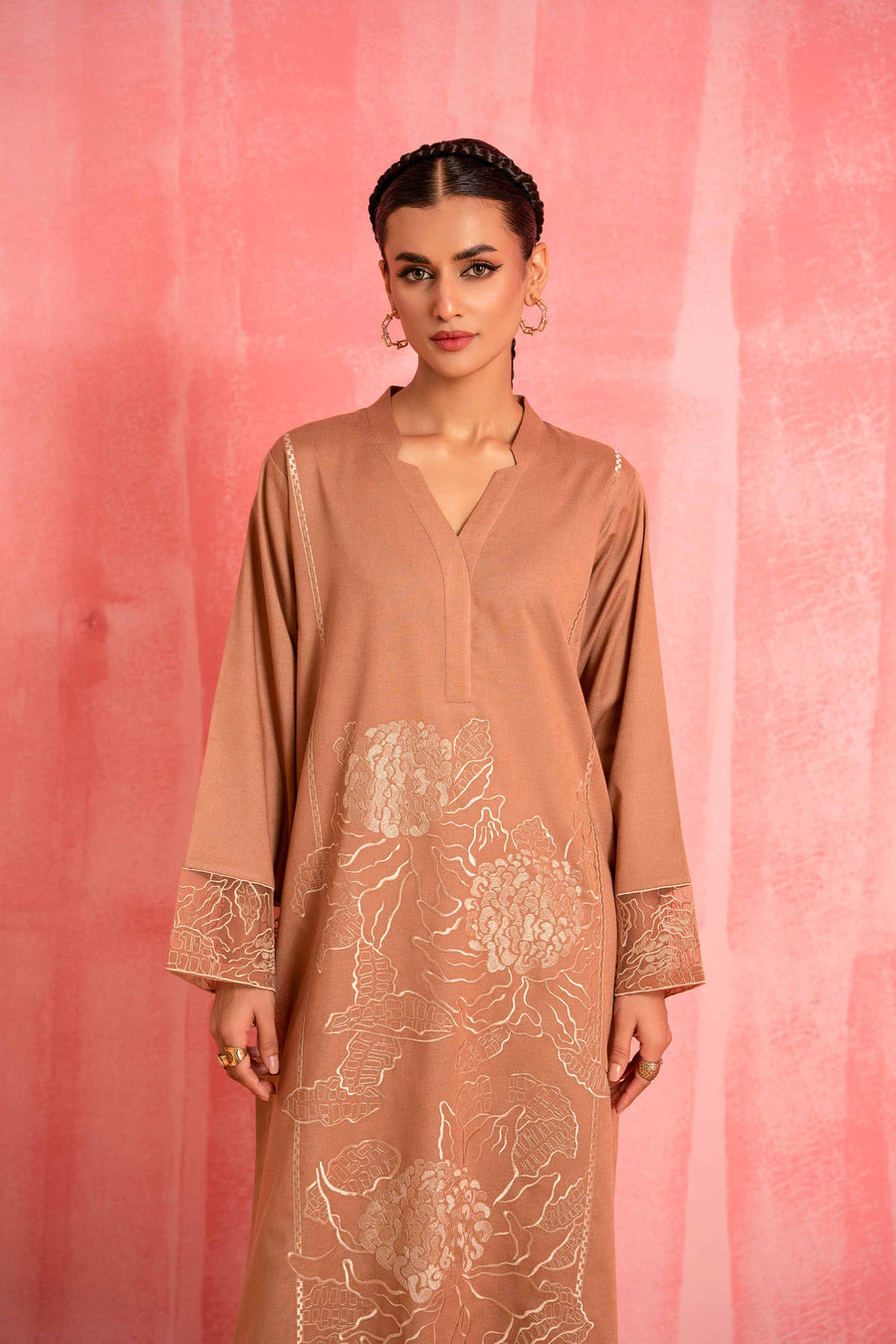 Nishat With You Unstitched Embroidered Karandi 2Pc Suit - 42303244