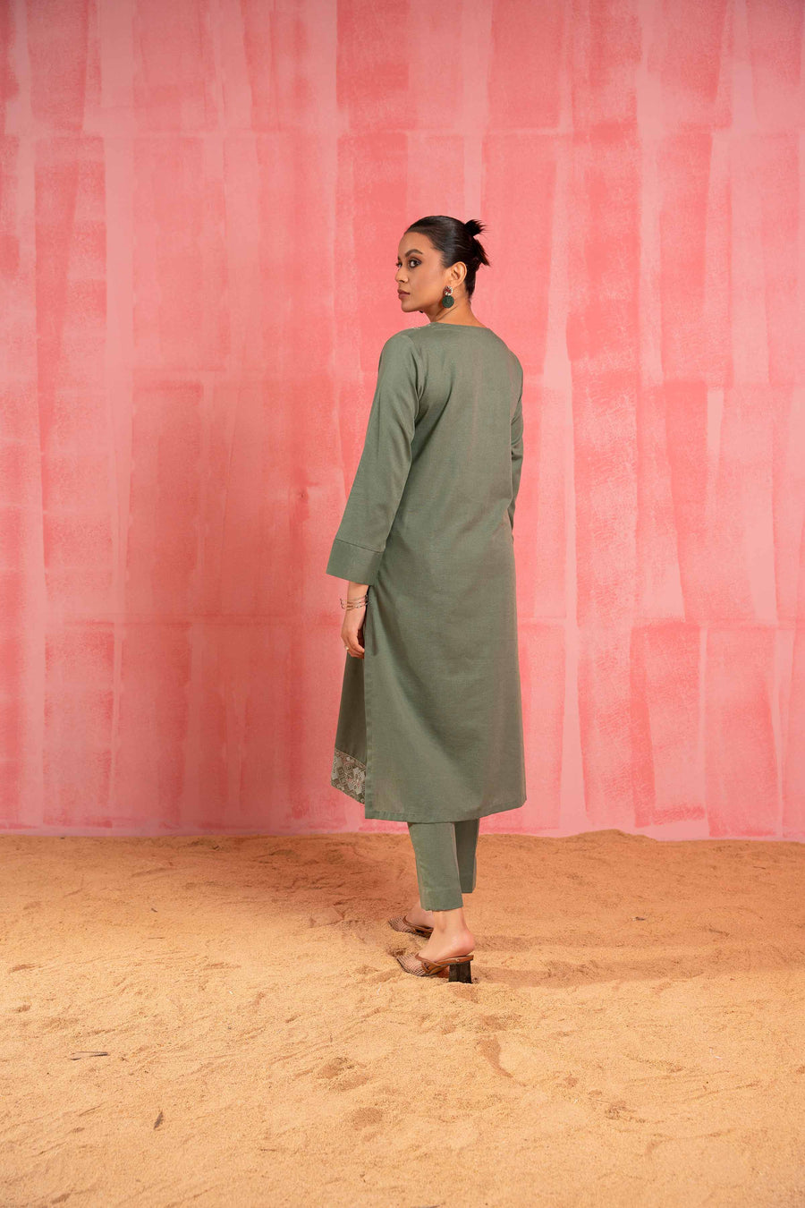 Nishat With You Unstitched Embroidered Karandi 2Pc Suit - 42303245