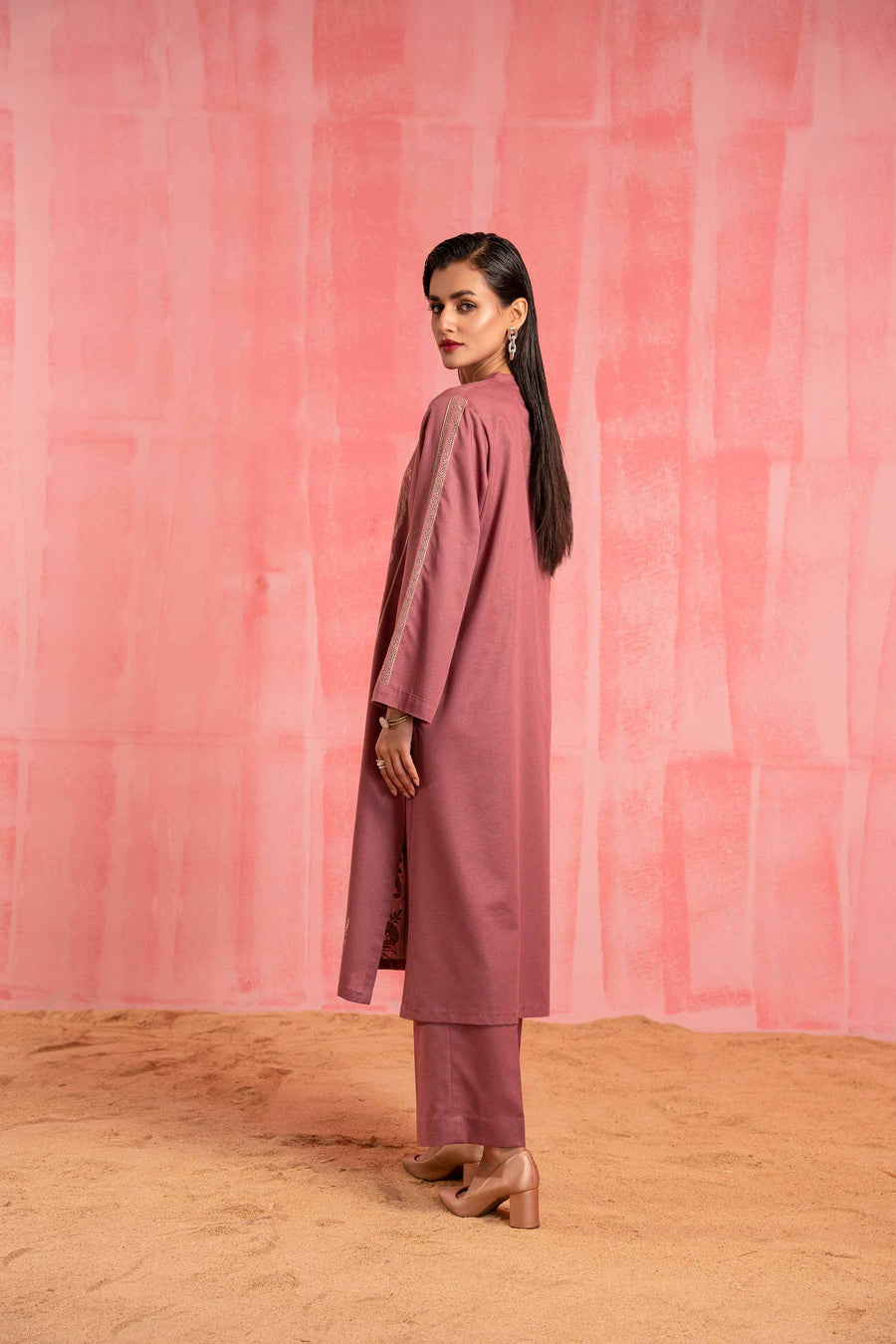 Nishat With You Unstitched Embroidered Karandi 2Pc Suit - 42303246
