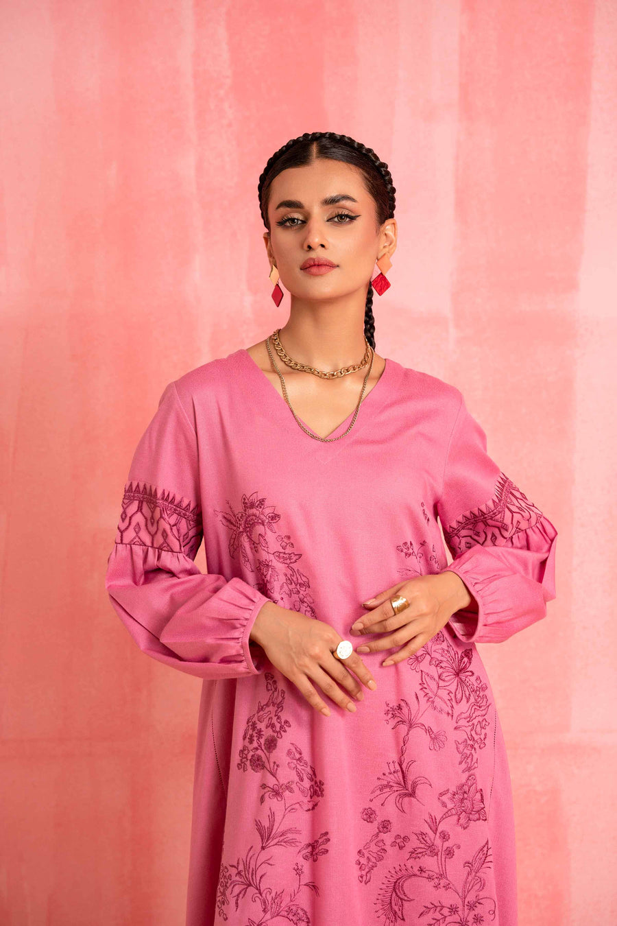 Nishat With You Unstitched Embroidered Karandi 2Pc Suit - 42303248