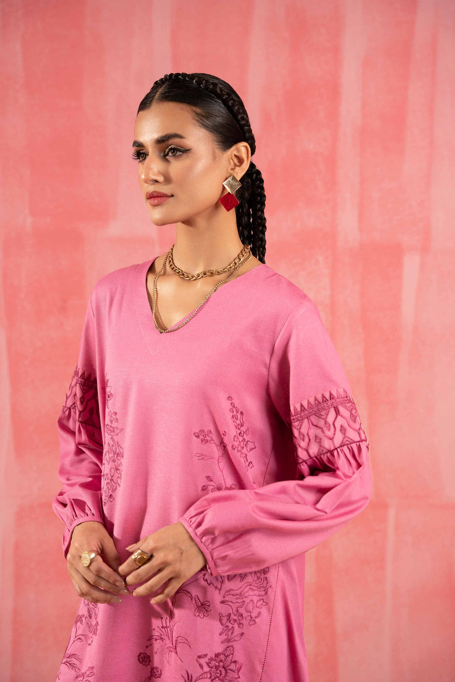 Nishat With You Unstitched Embroidered Karandi 2Pc Suit - 42303248