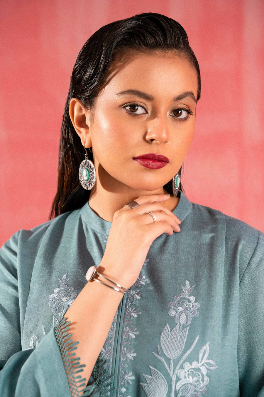 Nishat With You Unstitched Embroidered Karandi 2Pc Suit - 42303251
