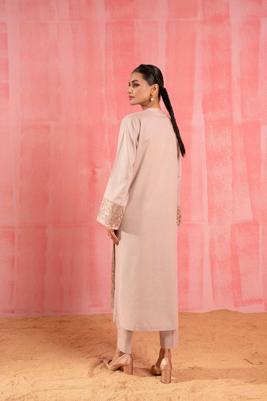 Nishat With You Unstitched Embroidered Karandi 2Pc Suit - 42303253