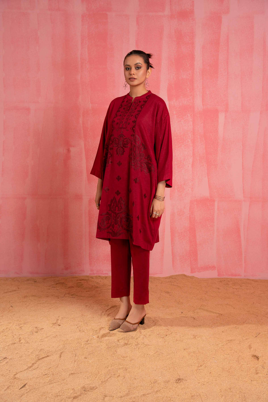 Nishat With You Unstitched Embroidered Karandi 2Pc Suit - 42303255