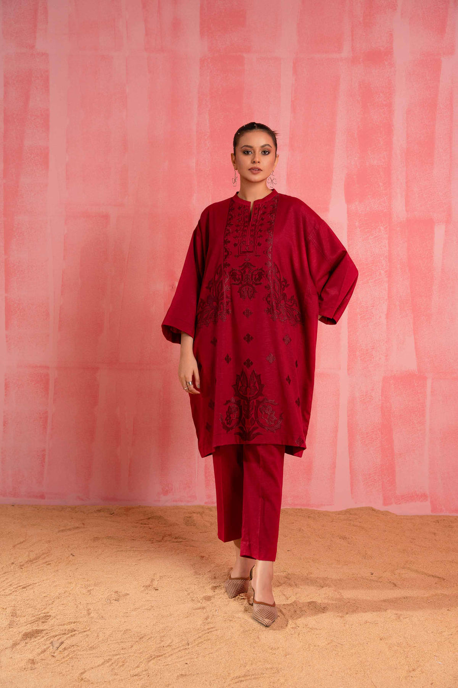 Nishat With You Unstitched Embroidered Karandi 2Pc Suit - 42303255