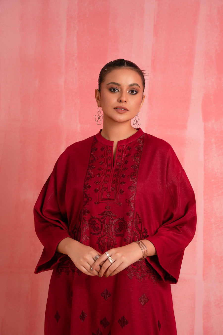 Nishat With You Unstitched Embroidered Karandi 2Pc Suit - 42303255