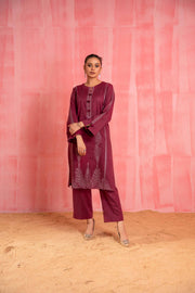 Nishat With You Unstitched Embroidered Karandi 2Pc Suit - 42303257