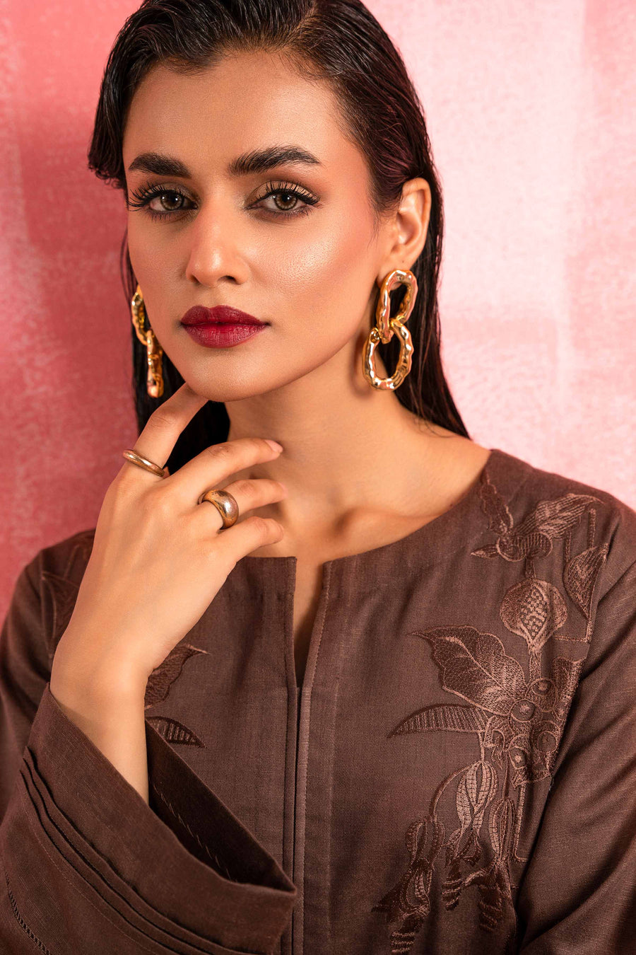 Nishat With You Unstitched Embroidered Karandi 2Pc Suit - 42303259