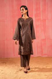 Nishat With You Unstitched Embroidered Karandi 2Pc Suit - 42303259