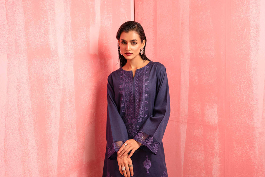 Nishat With You Unstitched Embroidered Karandi 2Pc Suit - 42303260