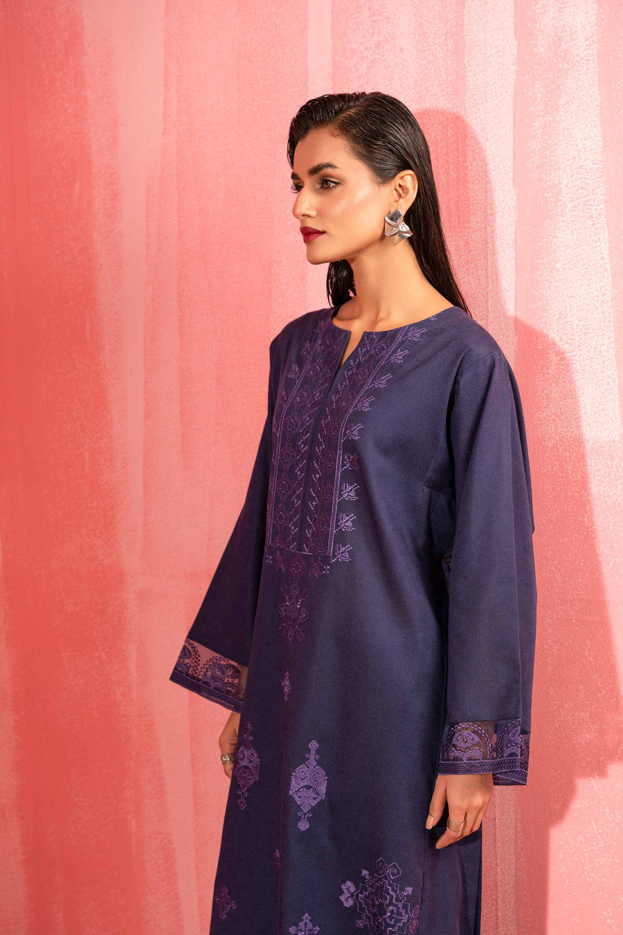 Nishat With You Unstitched Embroidered Karandi 2Pc Suit - 42303260