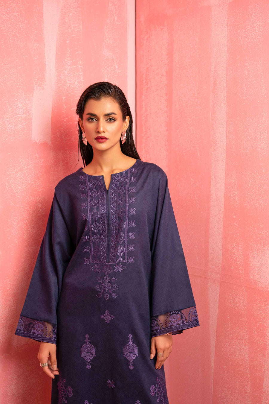 Nishat With You Unstitched Embroidered Karandi 2Pc Suit - 42303260