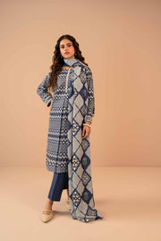 Nishat Winter Printed Khaddar Unstitched 3Pc Suit - 42303275