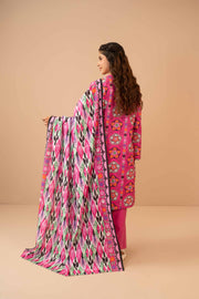 Nishat Winter Printed Khaddar Unstitched 3Pc Suit - 42303276