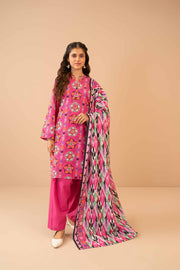 Nishat Winter Printed Khaddar Unstitched 3Pc Suit - 42303276