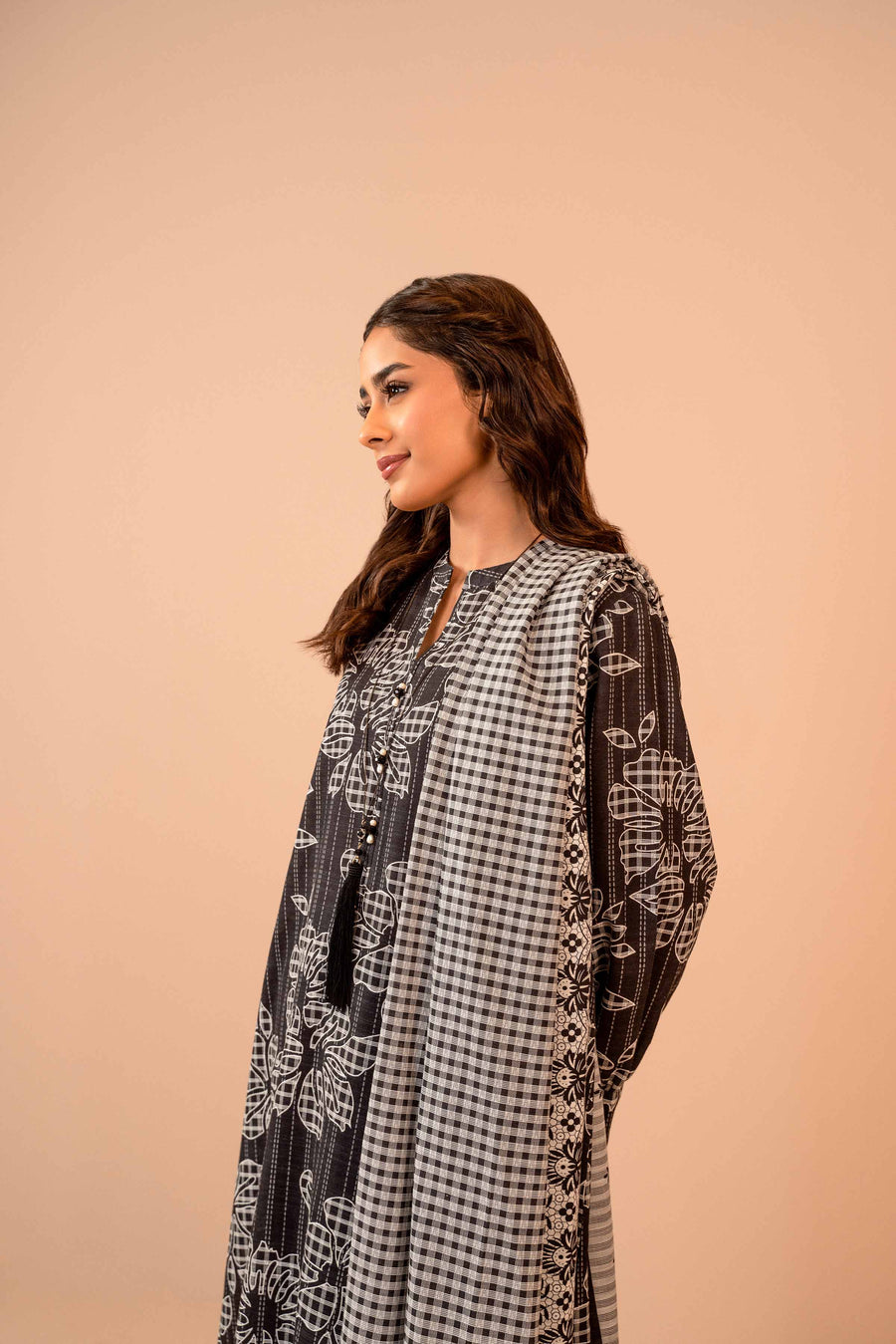 Nishat Winter Printed Khaddar Unstitched 3Pc Suit - 42303279