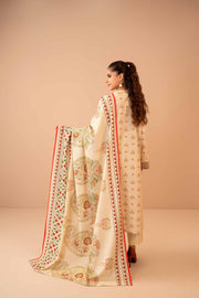 Nishat Winter Printed Khaddar Unstitched 3Pc Suit - 42303283