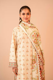 Nishat Winter Printed Khaddar Unstitched 3Pc Suit - 42303283