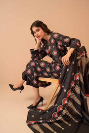 Nishat Winter Printed Khaddar Unstitched 3Pc Suit - 42303288