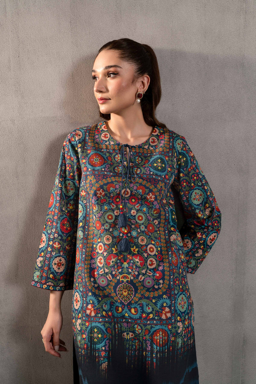 Nishat Sunehray Din Embroidered Khaddar Unstitched 2Pc Suit - 42303291