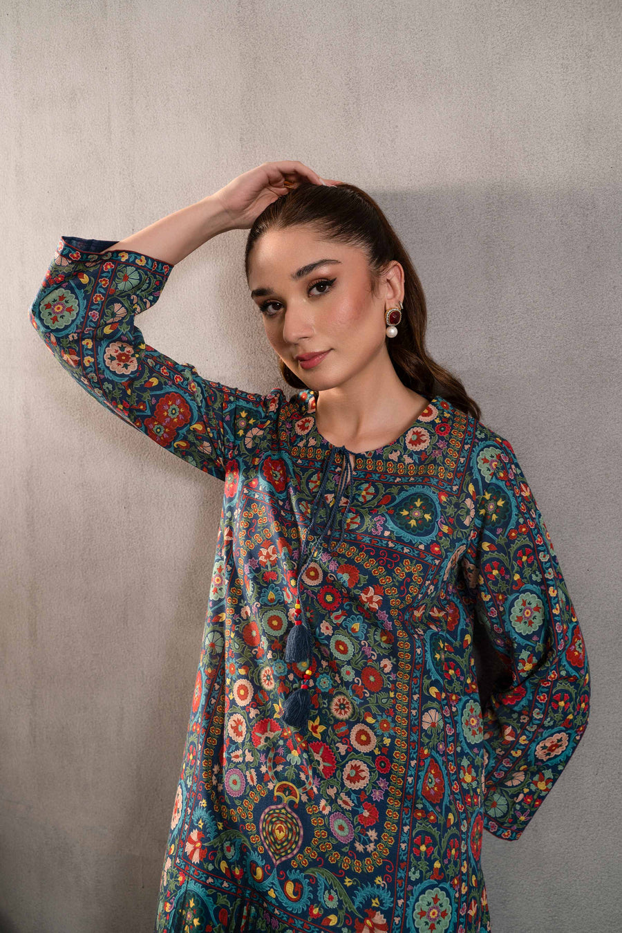 Nishat Sunehray Din Embroidered Khaddar Unstitched 2Pc Suit - 42303291