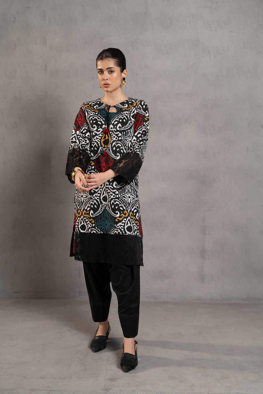 Nishat Sunehray Din Embroidered Khaddar Unstitched 2Pc Suit - 42303293