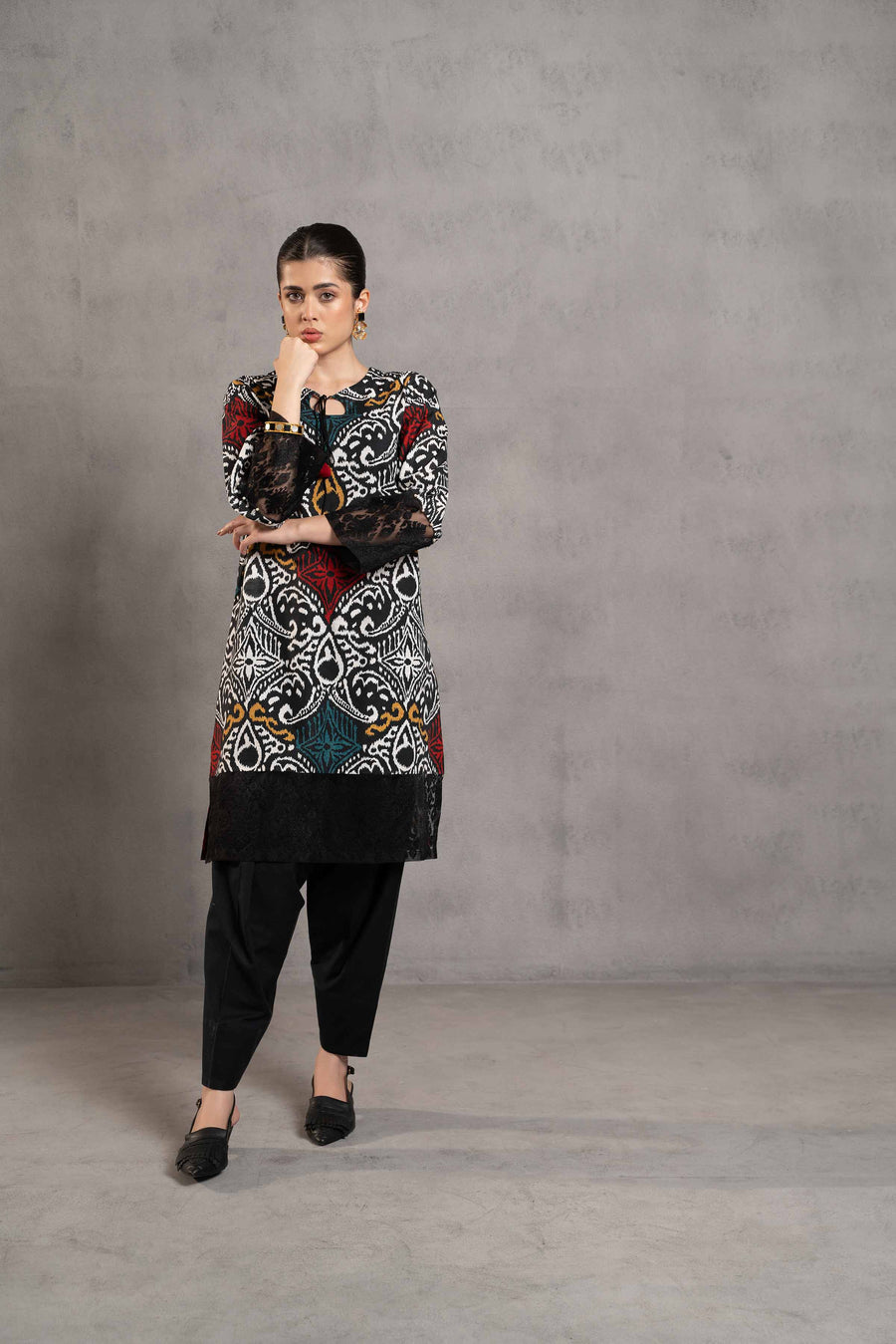 Nishat Sunehray Din Embroidered Khaddar Unstitched 2Pc Suit - 42303293