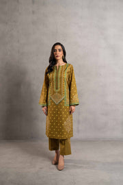 Nishat Sunehray Din Embroidered Khaddar Unstitched 2Pc Suit - 42303295