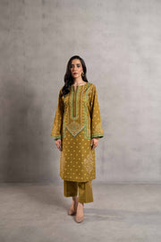 Nishat Sunehray Din Embroidered Khaddar Unstitched 2Pc Suit - 42303295