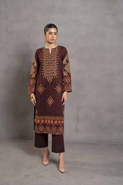 Nishat Sunehray Din Embroidered Khaddar Unstitched 2Pc Suit - 42303298