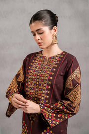 Nishat Sunehray Din Embroidered Khaddar Unstitched 2Pc Suit - 42303298
