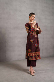 Nishat Sunehray Din Embroidered Khaddar Unstitched 2Pc Suit - 42303298