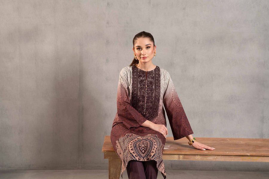 Nishat Sunehray Din Embroidered Khaddar Unstitched 2Pc Suit - 42303299