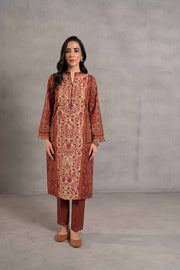 Nishat Sunehray Din Printed Khaddar Unstitched 2Pc Suit - 42303305