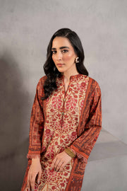 Nishat Sunehray Din Printed Khaddar Unstitched 2Pc Suit - 42303305