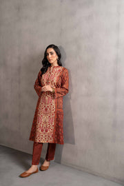 Nishat Sunehray Din Printed Khaddar Unstitched 2Pc Suit - 42303305