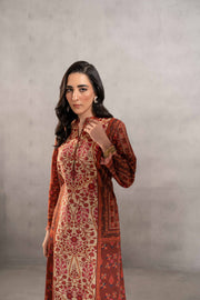 Nishat Sunehray Din Printed Khaddar Unstitched 2Pc Suit - 42303305