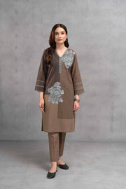 Nishat Sunehray Din Printed Khaddar Unstitched 2Pc Suit - 42303307