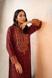 Nishat With You Unstitched Embroidered Khaddar 2Pc Suit - 42303312