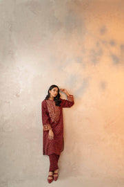 Nishat With You Unstitched Embroidered Khaddar 2Pc Suit - 42303312