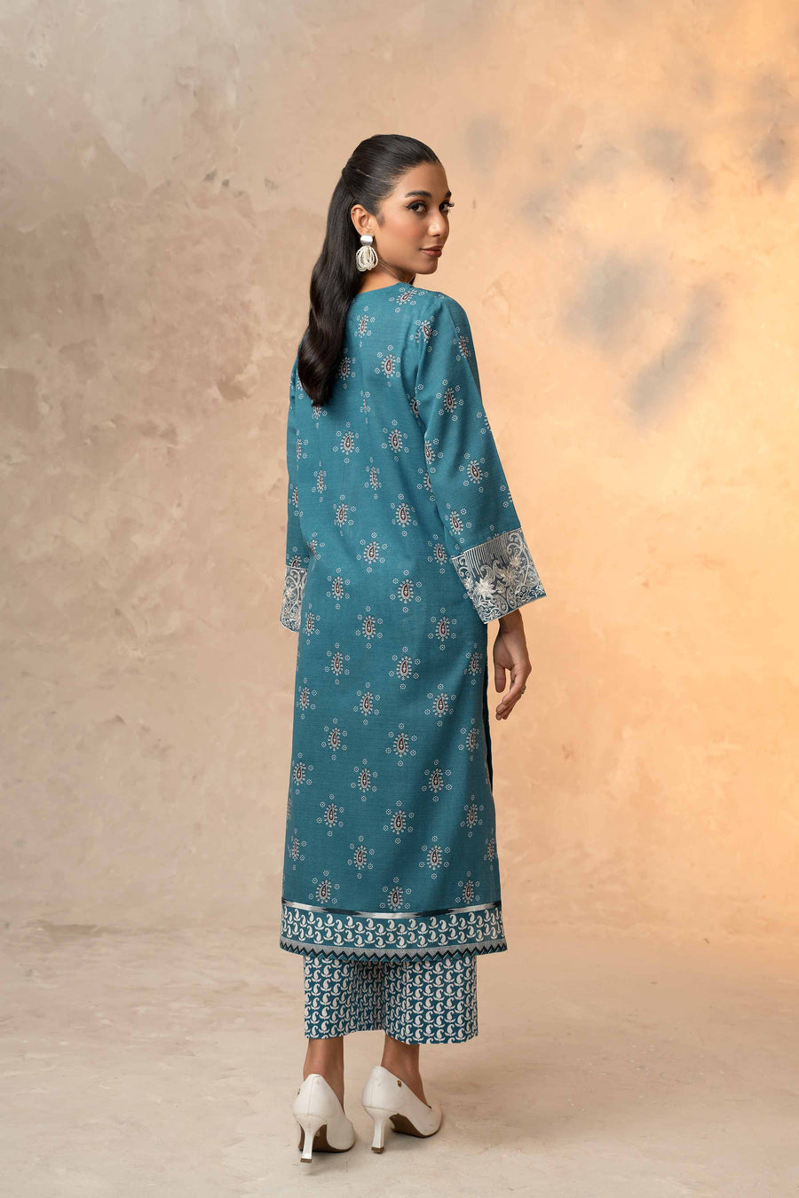 Nishat With You Unstitched Embroidered Khaddar 2Pc Suit - 42303313