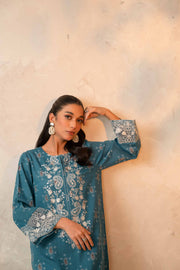 Nishat With You Unstitched Embroidered Khaddar 2Pc Suit - 42303313