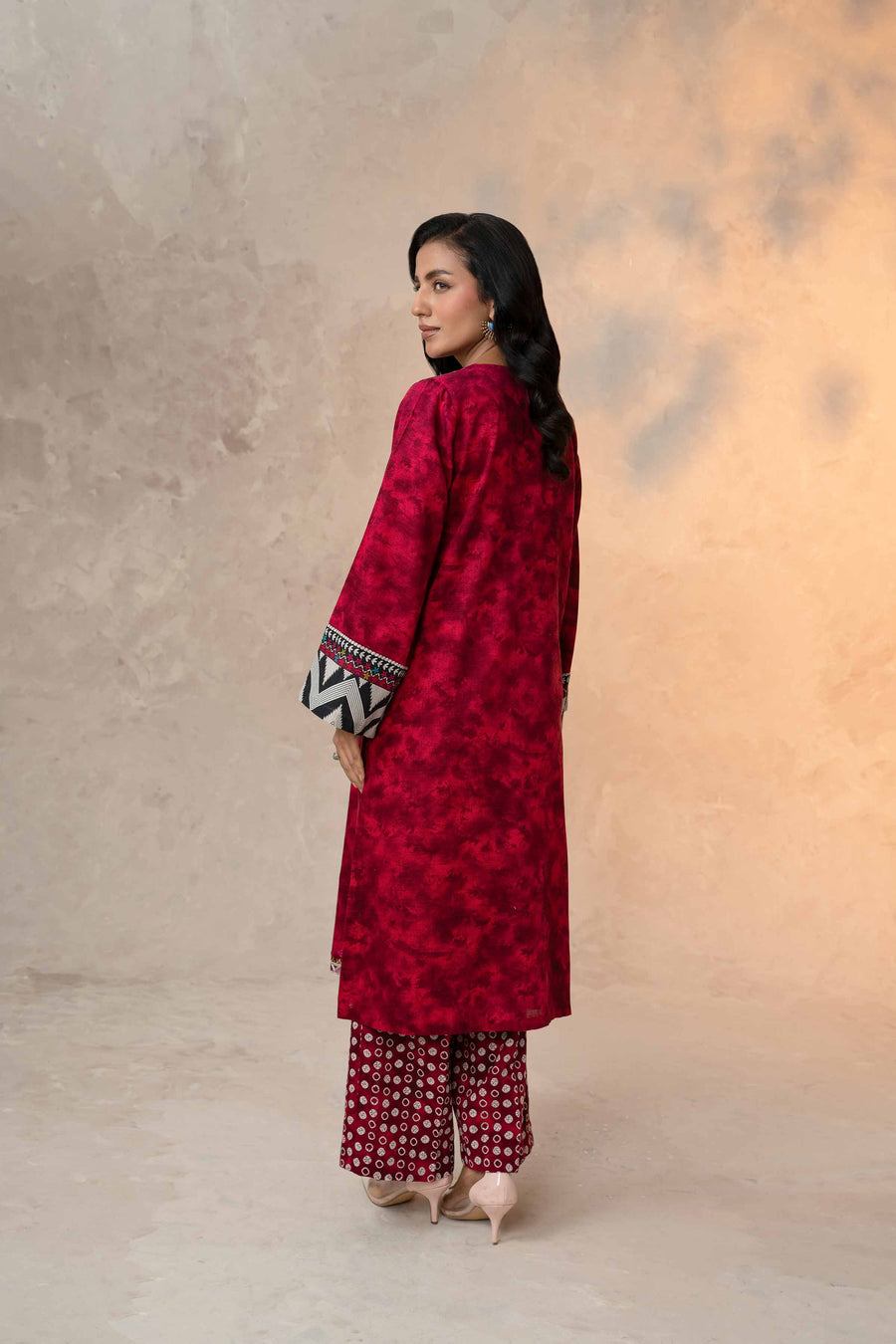 Nishat With You Unstitched Embroidered Khaddar 2Pc Suit - 42303314