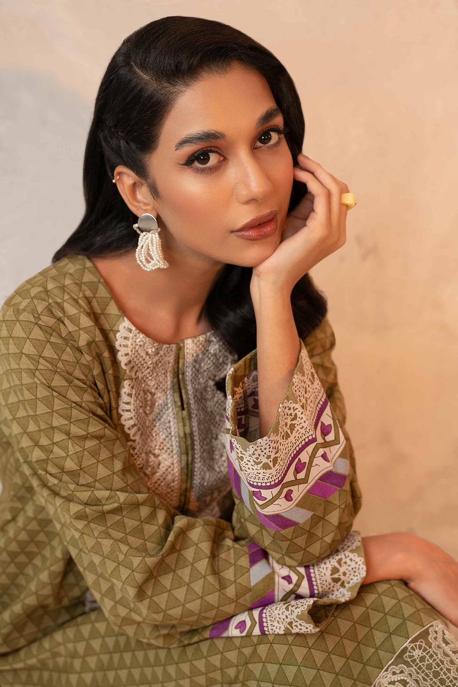 Nishat With You Unstitched Embroidered Khaddar 2Pc Suit - 42303315
