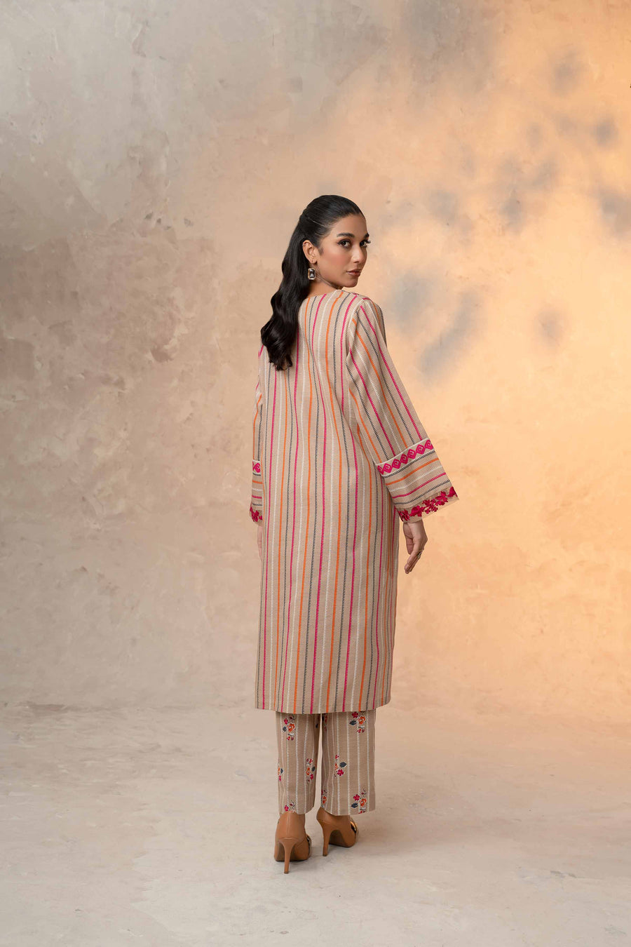 Nishat With You Unstitched Embroidered Khaddar 2Pc Suit - 42303316