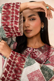 Nishat With You Unstitched Embroidered Khaddar 2Pc Suit - 42303318
