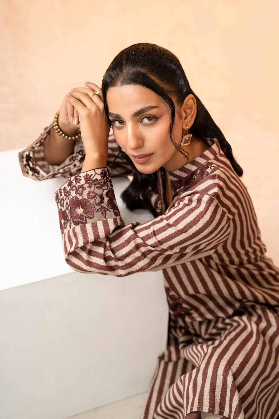 Nishat With You Unstitched Embroidered Khaddar 2Pc Suit - 42303319
